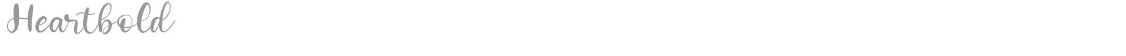 Heartbold font preview